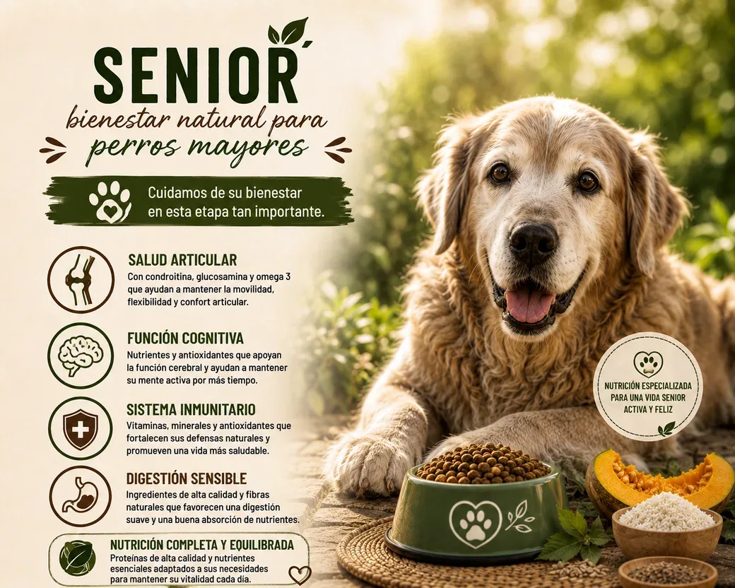 Pienso para perros senior